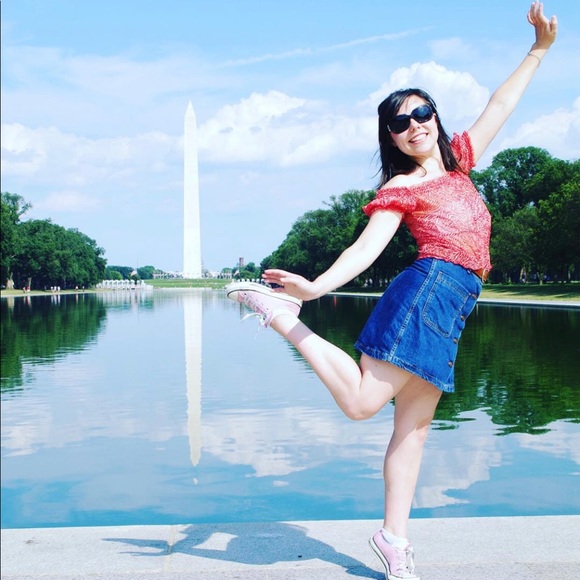 Zara Denim Button front A-line Skirt | Small - Picture 4 of 6